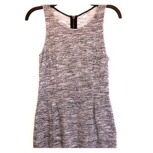 Black & grey sleeveless dress
